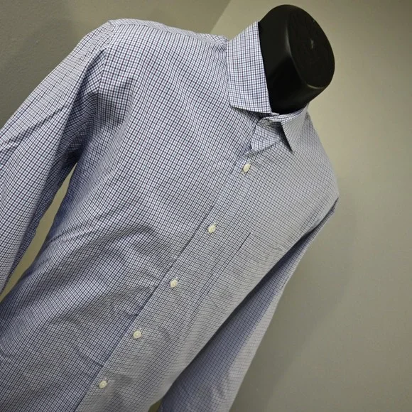 J.CREW Thompson Shirting Dress Shirt Plaid Long Sleeve Button Up Mens Large - Picture 3 of 10